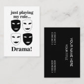 劇場用マスクステージ演出家パフォーミングアーツ 名刺 (正面/裏面)