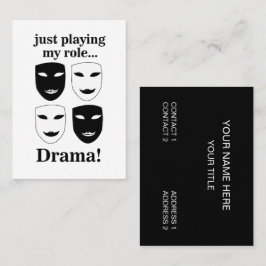 劇場用マスクステージ演出家パフォーミングアーツ 名刺