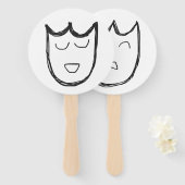 劇場用マスク両面ファン ハンドファン (正面&裏面)