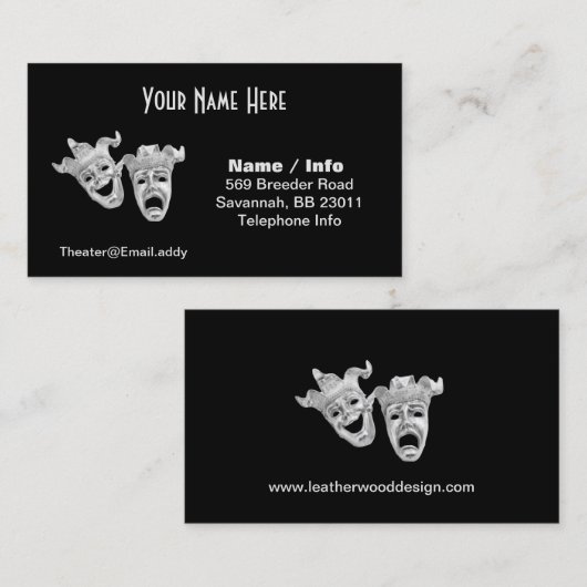 劇場用名刺 名刺 (正面/裏面)