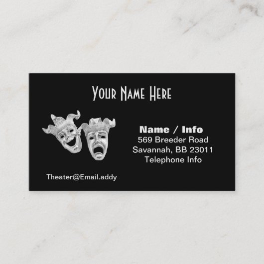 劇場用名刺 名刺 (正面)