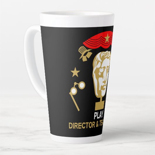 劇場監督ドラマ遊ーツートーンコーヒーマグ カフェラテマグ (左アングル)