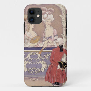劇場箱、「Les Liaからのイラストレーションの女性 iPhone 11 ケース