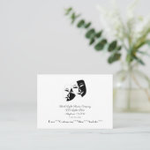 劇場舞踊会社ビジネスカード 名刺 (スタンド正面)