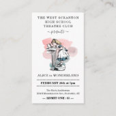 劇場遊入場チケット – 名刺サイズ エンクロージャーカード (正面)