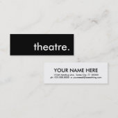 劇場。 スキニー名刺 (正面/裏面)