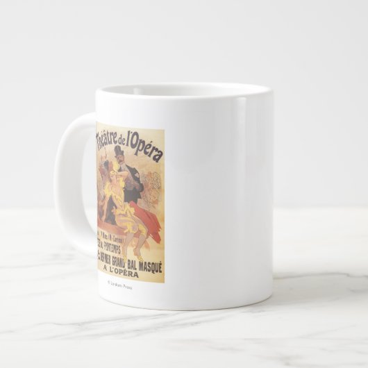 劇場·ド·ロペラで第4回仮面舞踏会 ジャンボコーヒーマグカップ (正面左)