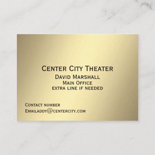 劇場 名刺 (裏面)