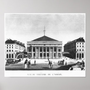 劇場de l'Odeon、c.1830 ポスター