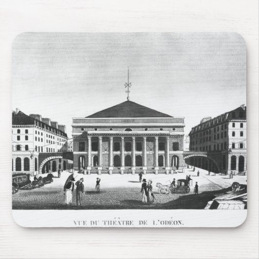 劇場de l'Odeon、c.1830 マウスパッド (正面)