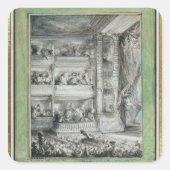 劇場FrancaisのVoltaireの戴冠 スクエアシール (正面)