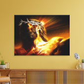 劇的なイエスの十字架刑No2 キャンバスプリント (インサイチュ (リビング))