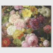 劇的なオランダの混合された花のファインアート ラッピングペーパー (フラット)