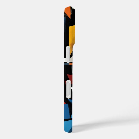 劇的なキュビスト抽象芸術アートデザイン Case-Mate iPhoneケース (裏面 / 右)