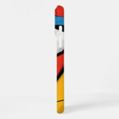 劇的なキュビスト抽象芸術アートデザイン iPhoneケース (左側面)