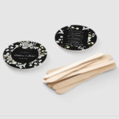 劇的なシルバーフローラ結婚式 プログラムハンドファン ハンドファン (組立なし)