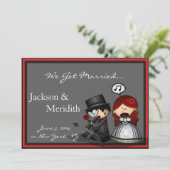 劇的なステージの駆け落ち発表 案内状 (スタンド正面)