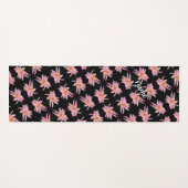 劇的なデイジーの花のパタパーソナライズされたーン ヨガマット (正面(横))