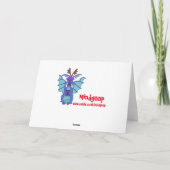 劇的なドラゴンおよびトナカイのクリスマスカード シーズンカード (裏面)