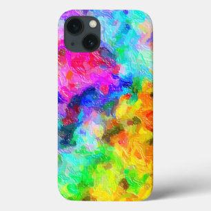 劇的なペンキ色 iPhone 13ケース