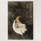 劇的なポートレート写真:アメリカのハゲ・イーグルの ジグソーパズル (縦)