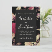 劇的なムーディフローラ結婚写真 招待状 (スタンド正面)