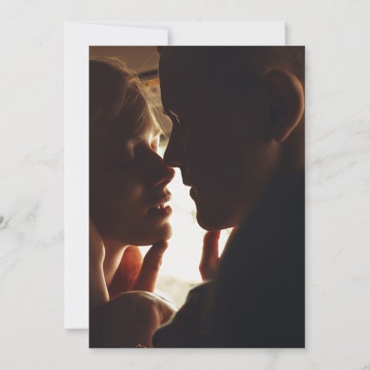 劇的なムーディフローラ結婚写真 招待状 (裏面)