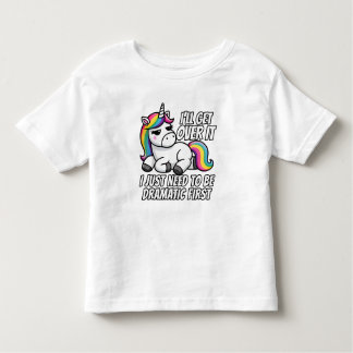 劇的な一角獣のスタイル トドラーTシャツ
