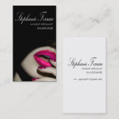 劇的な唇のメーキャップアーティスト|のcerise 名刺 (正面/裏面)