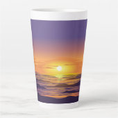 劇的な夕日 カフェラテマグ (正面)