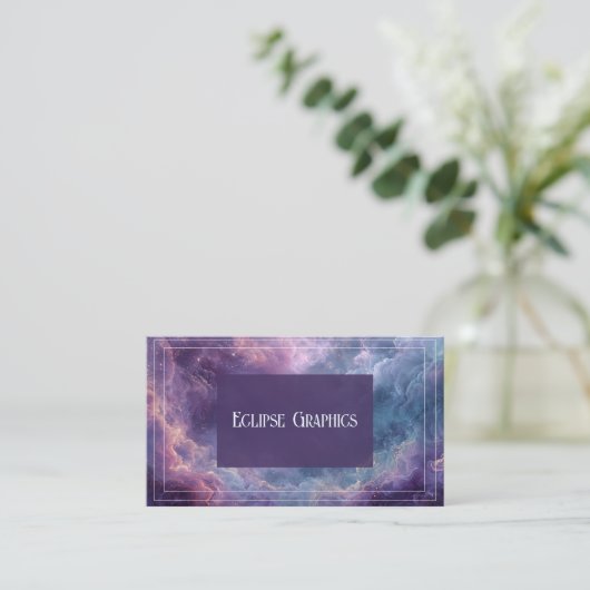 劇的な宇宙雲の星雲 名刺 (スタンド正面)