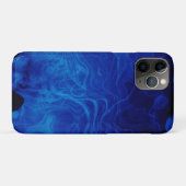 劇的な抽象芸術パターンの電気青色嵐 Case-Mate iPhoneケース (裏面(横))
