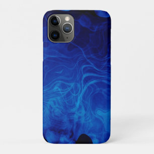 劇的な抽象芸術パターンの電気青色嵐 iPhone 11 PROケース
