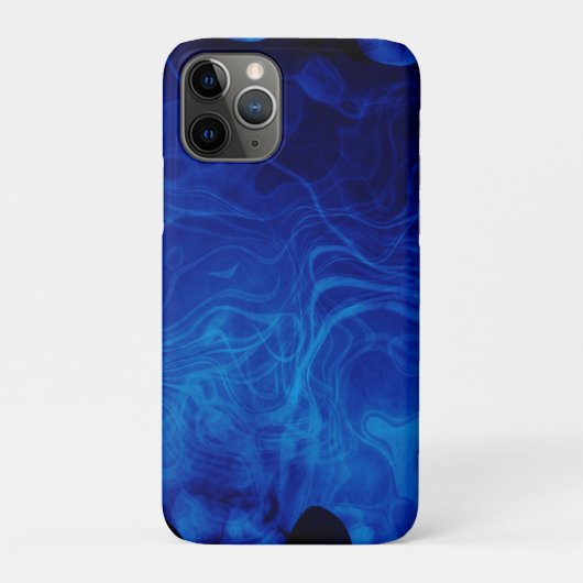 劇的な抽象芸術パターンの電気青色嵐 Case-Mate iPhoneケース (裏)