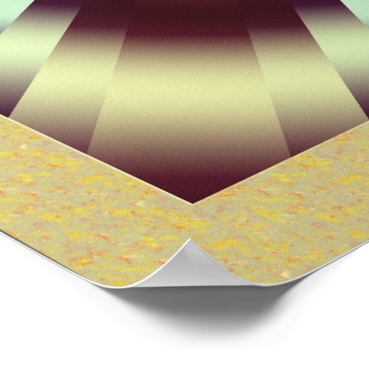 劇的な振動光学錯覚 ポスター (角)