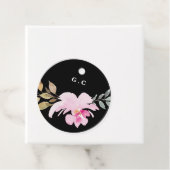 劇的な水彩花模様結婚の贈り物 フェイバータグ (インサイチュ)