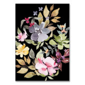 劇的な水色の花模様結婚ズ テーブルナンバー (裏面)