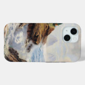 劇的な波が岩の多い海岸を打つ Case-Mate iPhoneケース (裏面 (横))