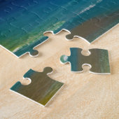 劇的な海波と日没の反射 ジグソーパズル (側面)