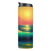 劇的な海波と日没の反射 タンブラー (回転右)