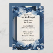 劇的な海波結婚式招待状 招待状 (正面/裏面)