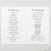 劇的な白黒の水色のフローラ結婚 (裏面)