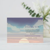 劇的な空の死別のサンキューカード サンキューカード (スタンド正面)