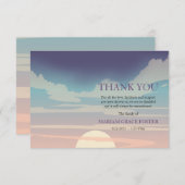劇的な空の死別のサンキューカード サンキューカード (正面/裏面)