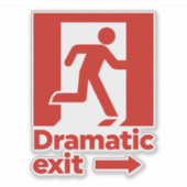 劇的な終了サイン シール (正面)