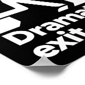 劇的な終了サイン ポスター (角)