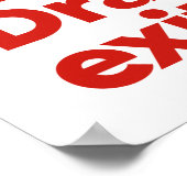 劇的な終了サイン ポスター (角)