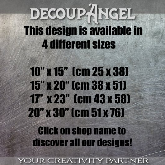 劇的な絵を描バラの – Decompage- 薄葉紙