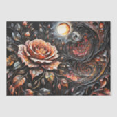 劇的な絵を描バラの – Decompage- 薄葉紙 (正面)