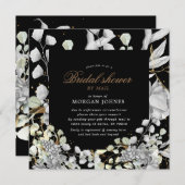 劇的な銀のフローラブライダルシャワー(郵便) (正面/裏面)